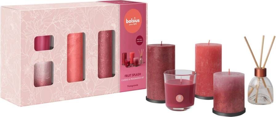 Bolsius Geschenkset Fruit Splash (set van 5)