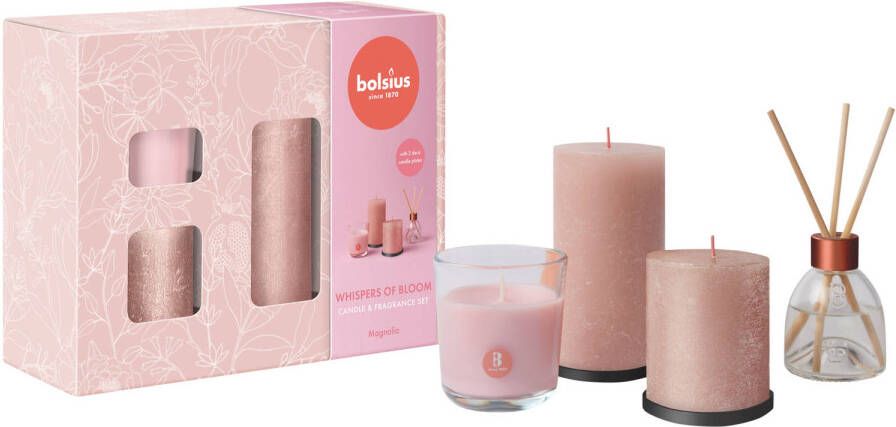 Bolsius geschenkset Home Sweet Home (set van 4)