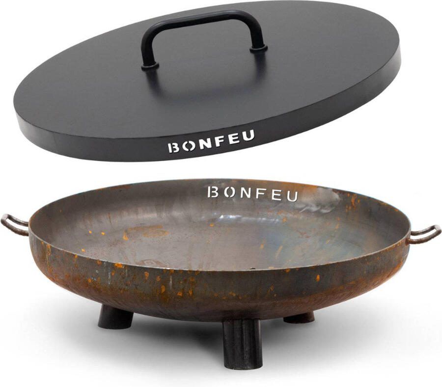 BonFeu BonBiza Deksel Ø80 cm Deksel voor Vuurschaal Gemaakt van Zwart Staal - Foto 2