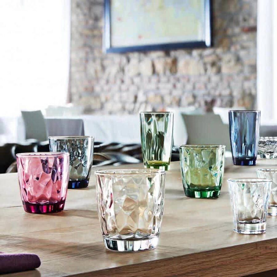 Bormioli Rocco Set van 12x stuks tumbler waterglazen drinkglazen blauw 390 ml Drinkglazen - Foto 5