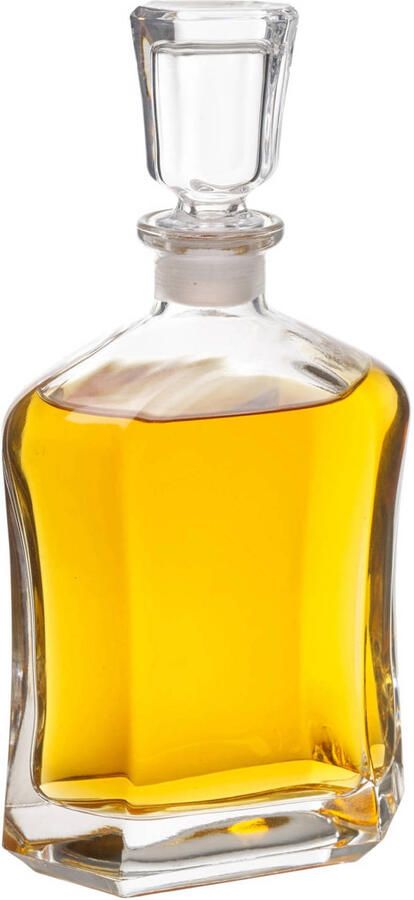 Bormioli Rocco Glazen decoratie fles karaf 700 ml 26 cm voor water of likeuren Whiskeykaraffen