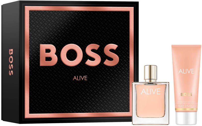 BOSS ALIVE geschenkset eau de parfum 50 ml + bodylotion 75 ml