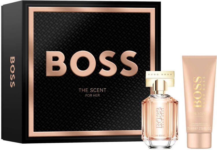 BOSS THE SCENT for Her geschenkset eau de parfum 50 ml + bodylotion 75 ml