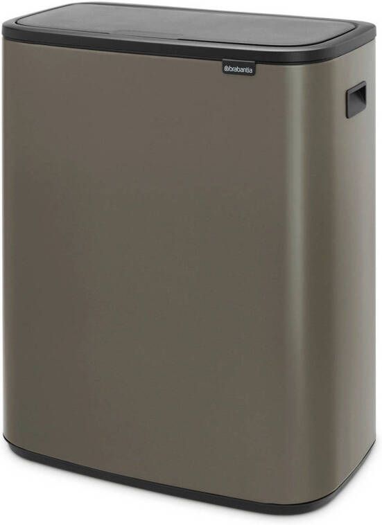 Brabantia Bo Touch Bin afvalemmer 60 liter met kunststof binnenemmer Platinum - Foto 5