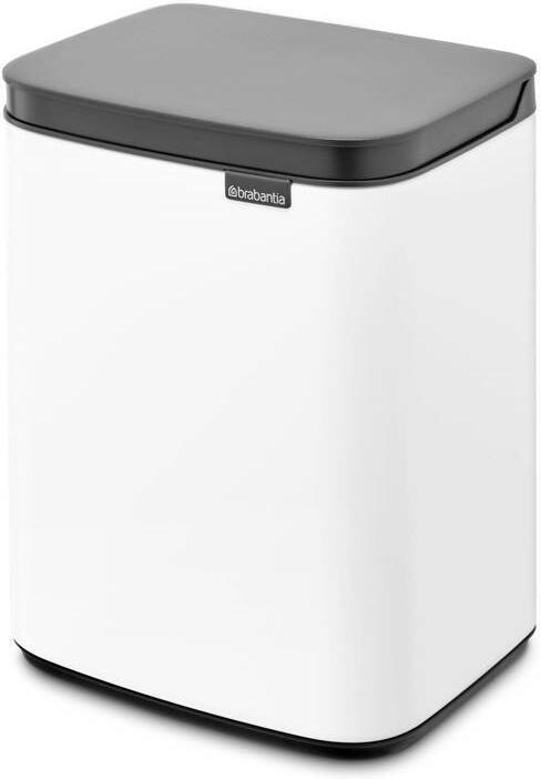Brabantia Bo afvalemmer 4 liter met kunststof binnenemmer white