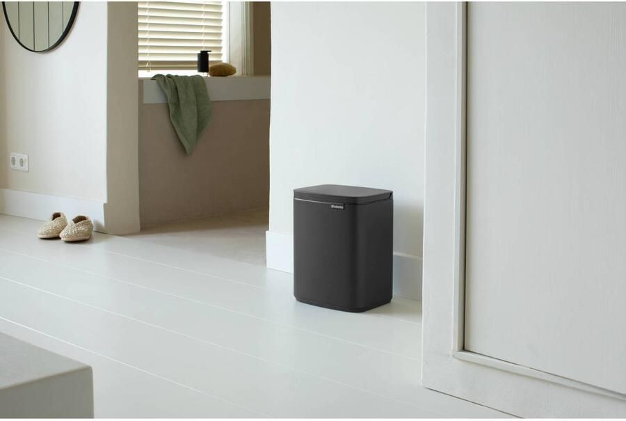 Brabantia Afvalemmer 7l Bo Staal Mineral Infinite Grey - Foto 2