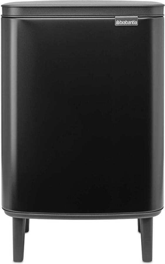 Brabantia Bo hi afvalemmer 12 liter met kunststof binnenemmer matt black - Foto 4