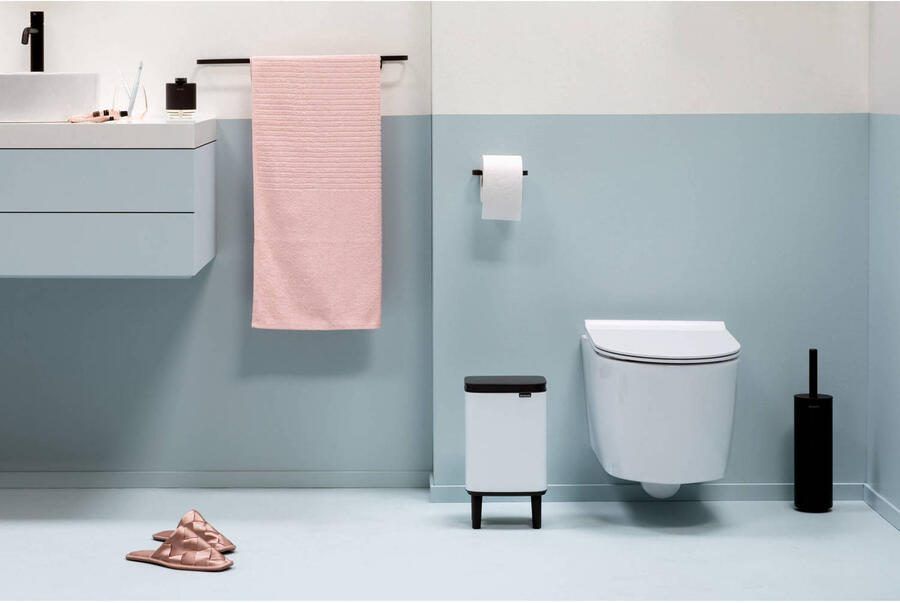 Brabantia Bo hi afvalemmer 4 liter met kunststof binnenemmer white - Foto 4