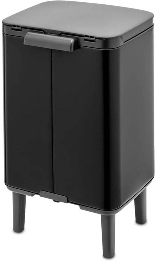 Brabantia Bo hi afvalemmer 7 liter met kunststof binnenemmer matt black - Foto 3
