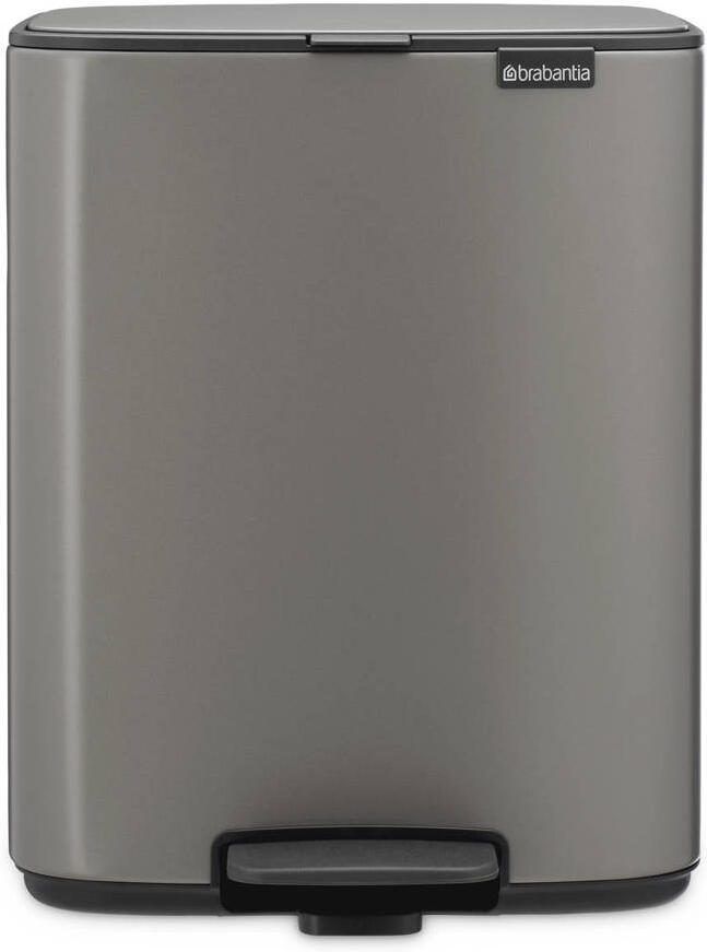 Brabantia Bo Pedaalemmer 12 liter Platinum