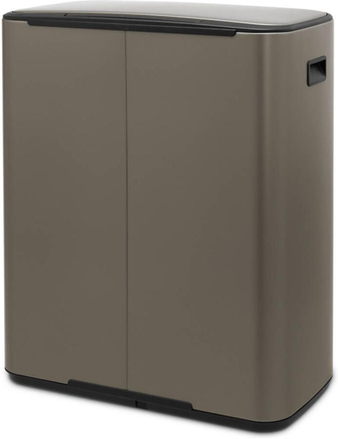 Brabantia Bo pedaalemmer 60 liter met kunststof binnenemmer Platinum - Foto 3