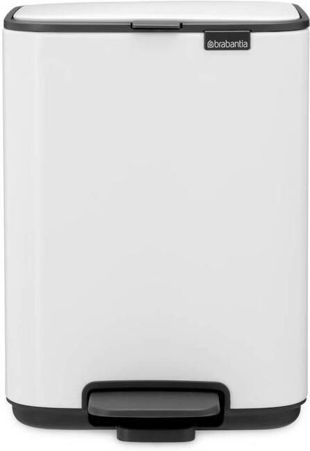 Brabantia Bo Pedaalemmer 4 liter Wit