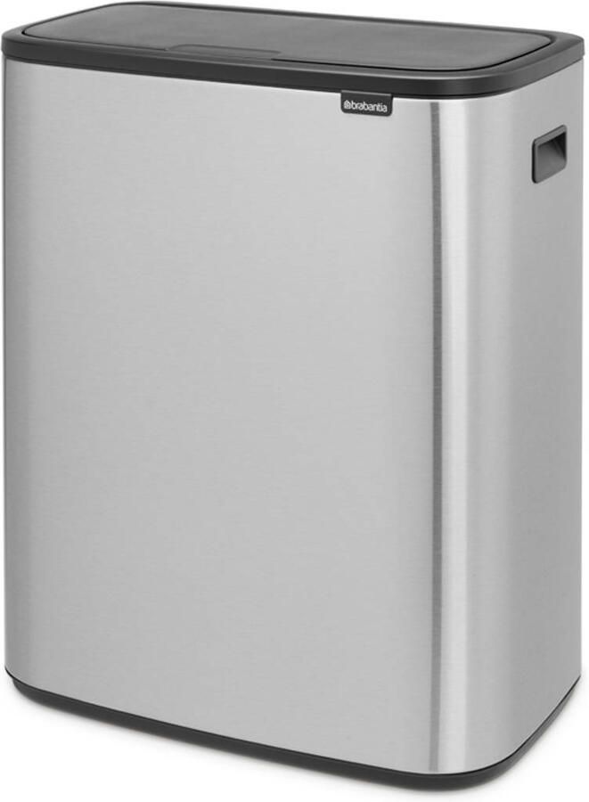 Brabantia Bo Touch Bin afvalemmer 2 x 30 liter met 2 kunststof binnenemmers Matt Steel Fingerprint Proof - Foto 5