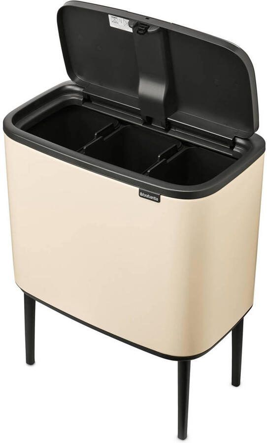 Brabantia Bo Touch Bin afvalemmer 3 x 11 liter met 3 kunststof binnenemmers - Foto 3
