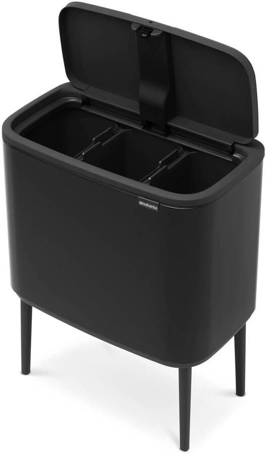 Brabantia Bo Touch Bin afvalemmer 3 x 11 liter met 3 kunststof binnenemmers - Foto 5