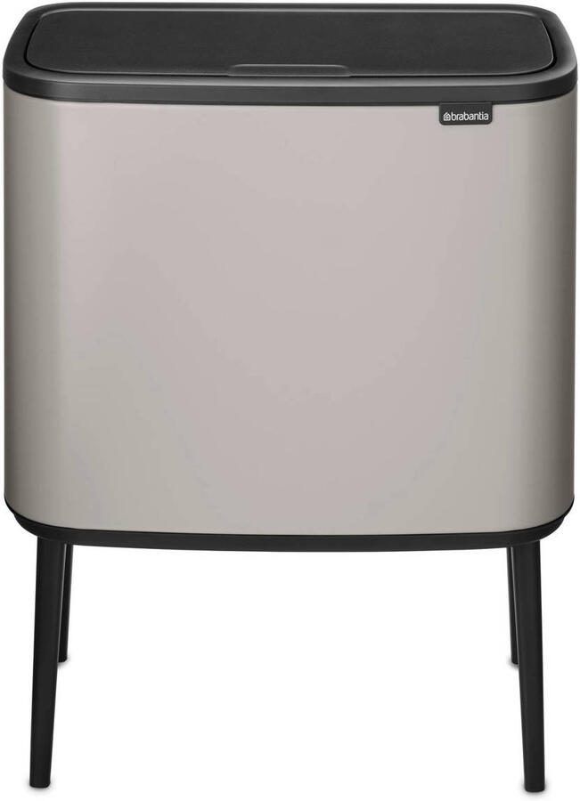 Brabantia Bo Touch Bin met 1 binnenemmer 36 liter Soft Grey