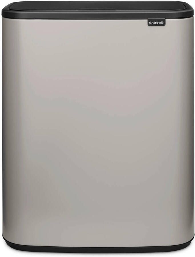 Brabantia Bo Touch Bin afvalemmer 2 x 30 liter met 2 kunststof binnenemmers