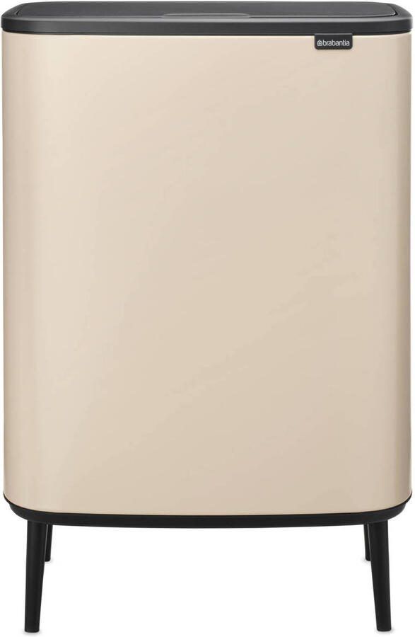 Brabantia Bo Touch Bin Hi afvalemmer 60 liter met kunststof binnenemmer
