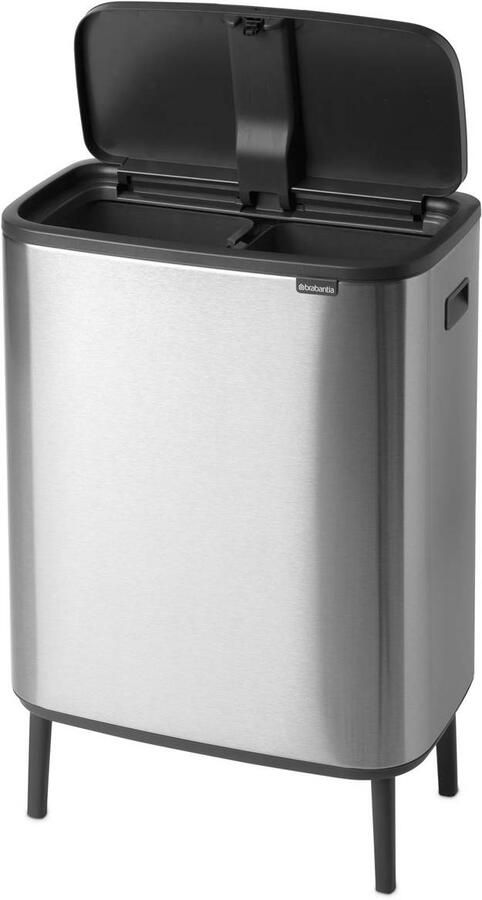 Brabantia Bo Touch Bin Hi Prullenbak 2 x 30 liter Afvalscheiding Matt Steel Fingerprint Proof - Foto 5
