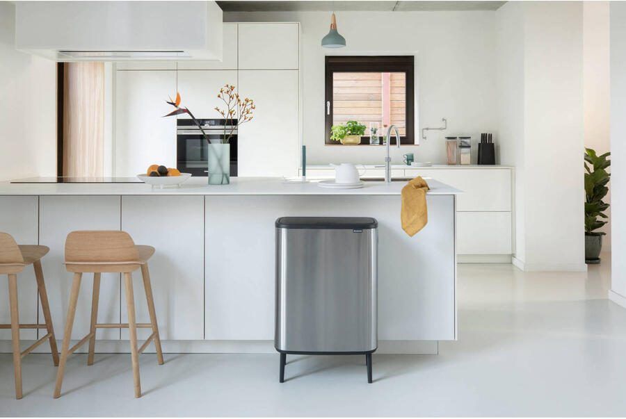 Brabantia Bo Touch Bin Hi Prullenbak 60 liter Matt Steel Fingerprint Proof - Foto 3