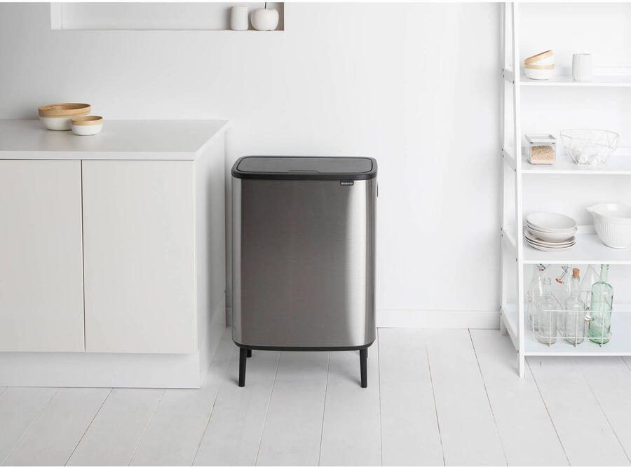 Brabantia Bo Touch Bin Hi Prullenbak 60 liter Matt Steel Fingerprint Proof - Foto 2