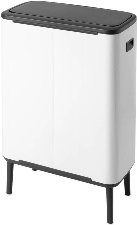 Brabantia Bo Touch Bin Hi Prullenbak 2 x 30 liter Afvalscheiding White - Foto 2