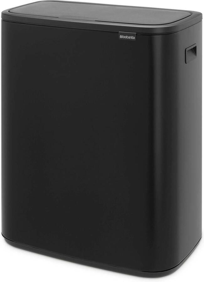 Brabantia Bo Touch Bin afvalemmer 60 liter met kunststof binnenemmer Matt Black - Foto 2