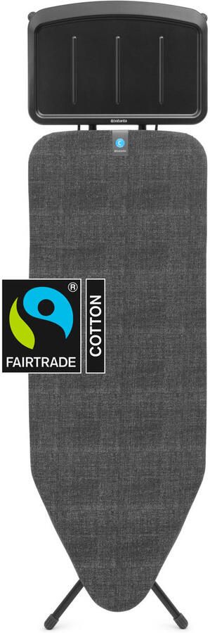 Brabantia Strijkplank C met Solide Stoomunithouder 124 x 45 cm Denim Black - Foto 4