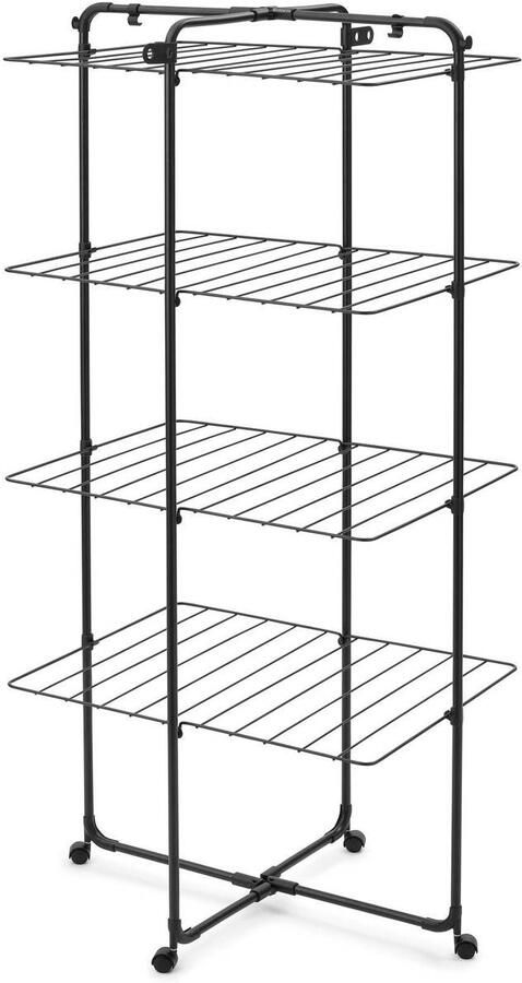 Brabantia Droogtoren met wieltjes (30m) Matt Black