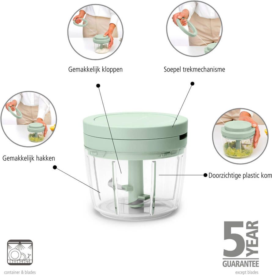 Brabantia Tasty+ handmatige hakmolen met trekkoord - Foto 3
