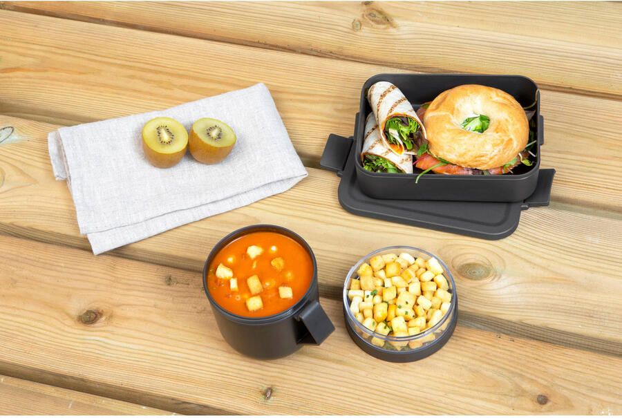 Brabantia Make & Take Lunchset 2-delig Kunststof Dark Grey