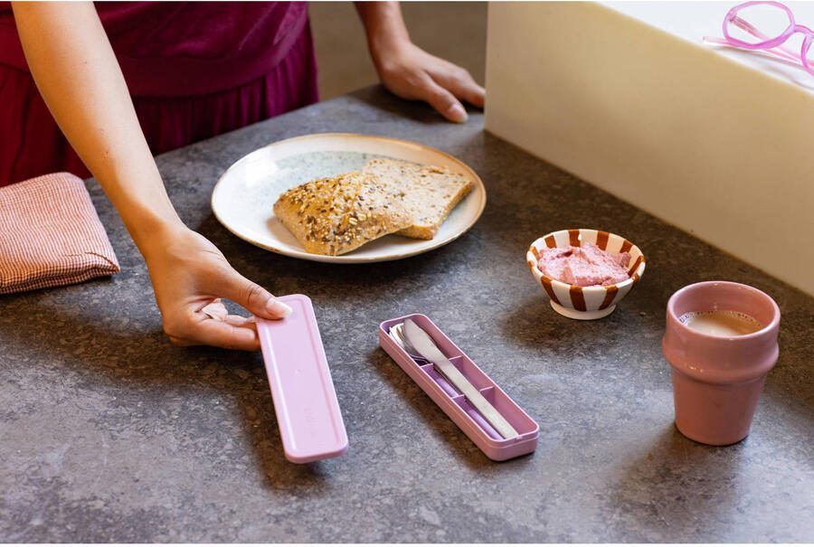 Brabantia Make & Take bestekset To Go 3-delig Lilac Pink - Foto 3