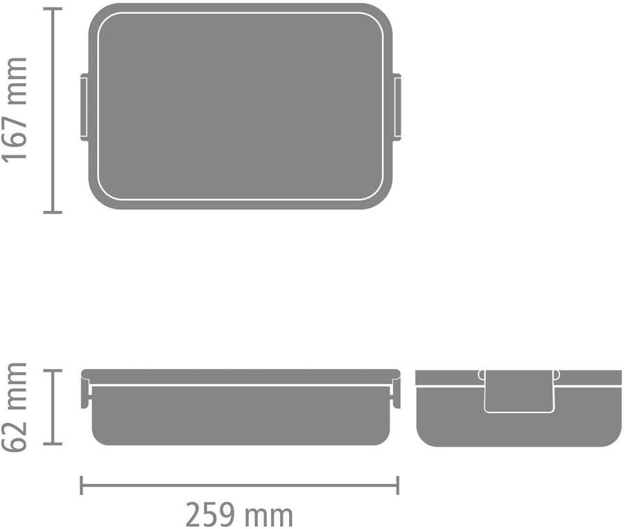 Brabantia Make & Take Lunchbox large kunststof Soft Beige - Foto 2