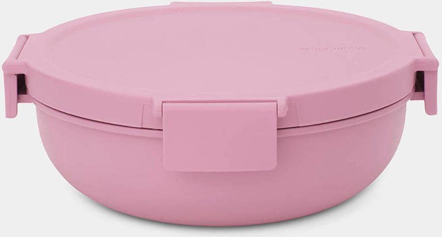 Brabantia Make & Take salade lunchbox 1 3 liter kunststof Lilac Pink