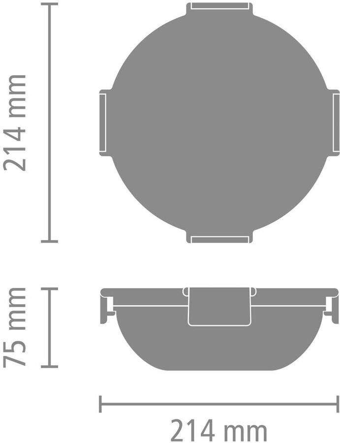 Brabantia Make & Take Salade Lunchbox To Go 1 3 l Kunststof Dark Grey - Foto 4