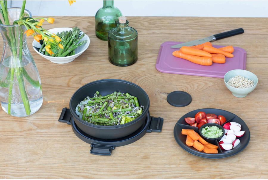 Brabantia Make & Take Salade Lunchbox To Go 1 3 l Kunststof Dark Grey