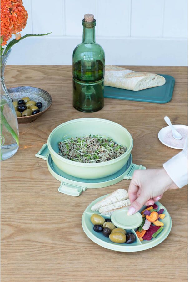 Brabantia Make & Take Salade Lunchbox To Go 1 3 l Kunststof Jade Green