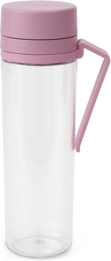 Brabantia make & take waterfles met zeef 0 5 liter lilac pink - Foto 2