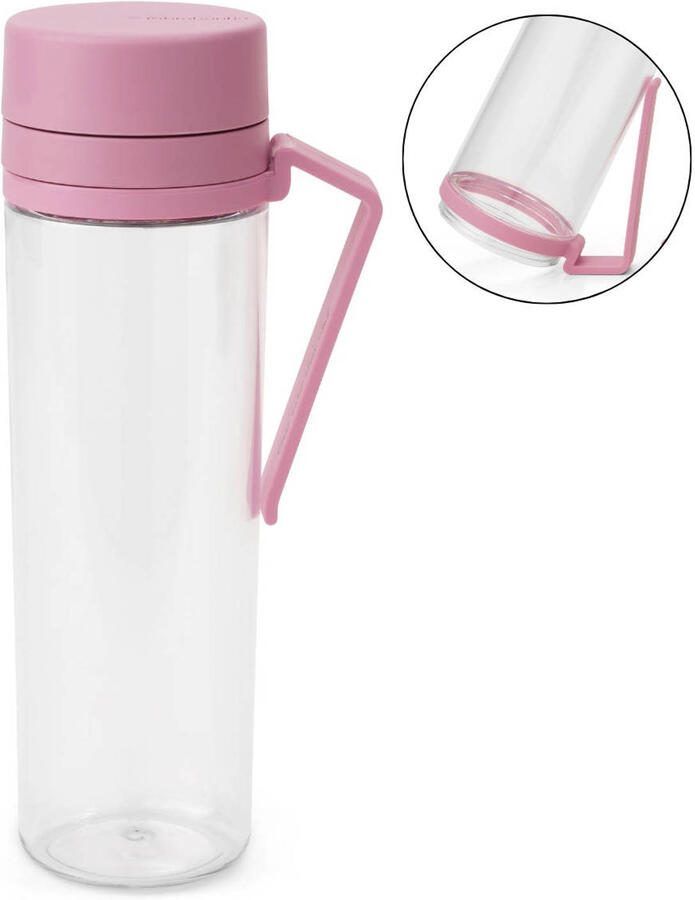 Brabantia make & take waterfles met zeef 0 5 liter lilac pink - Foto 3