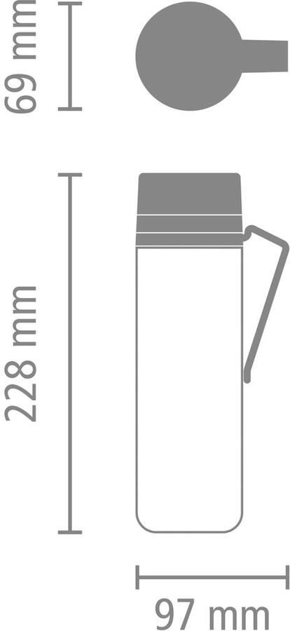 Brabantia make & take waterfles met zeef 0 5 liter soft beige - Foto 4