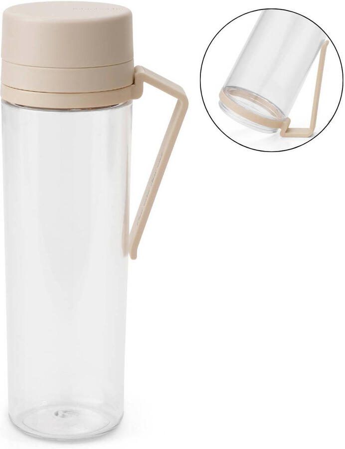 Brabantia make & take waterfles met zeef 0 5 liter soft beige - Foto 3
