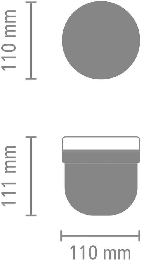 Brabantia Make & Take yoghurtbeker 0 5 l Kunststof Soft Beige - Foto 3