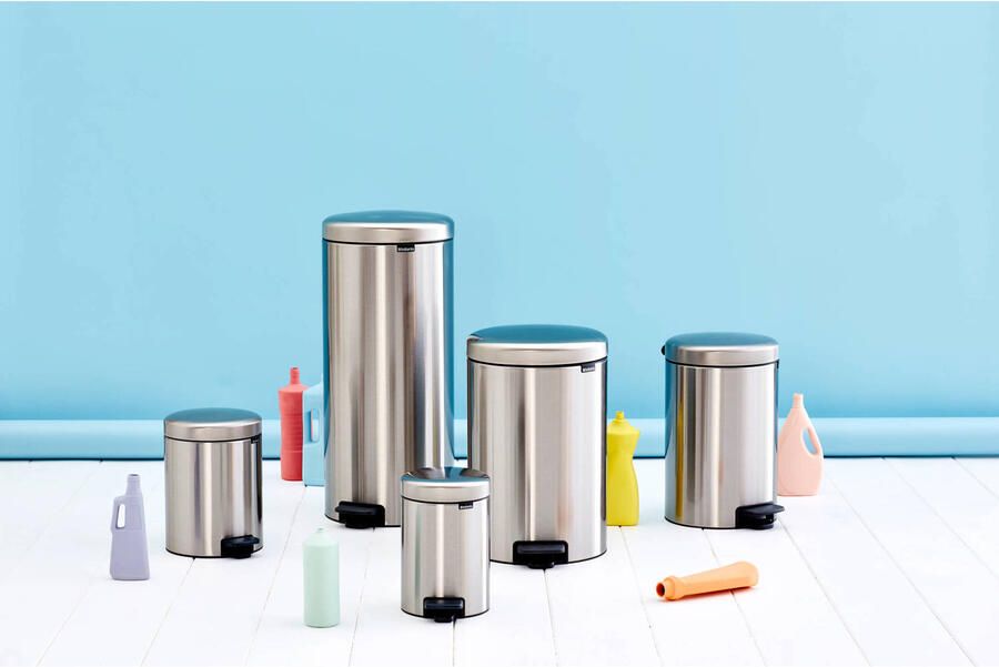Brabantia newIcon pedaalemmer 12 liter met kunststof binnenemmer Matt Steel - Foto 3