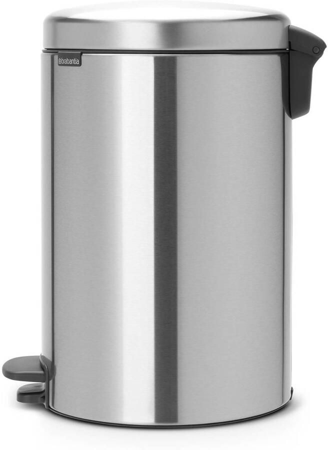 Brabantia newIcon pedaalemmer 20 liter met kunststof binnenemmer Matt Steel - Foto 2