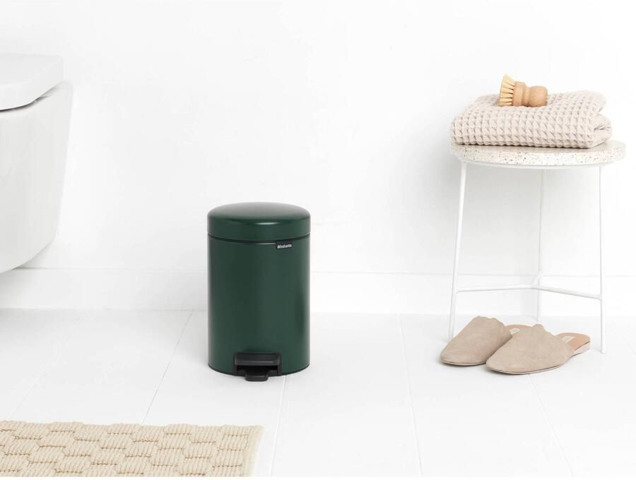 Brabantia NewIcon Pedaalemmer 3 liter kunststof binnenemmer Pine Green (3 liter) - Foto 3