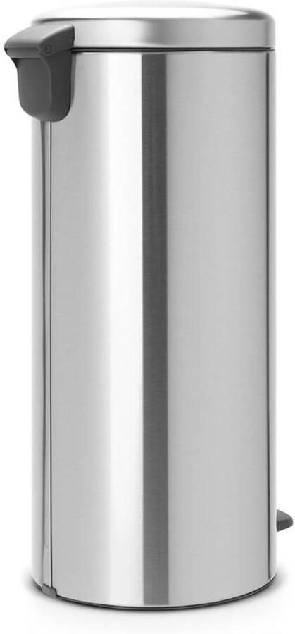 Brabantia Pedaalemmer 30 liter 'newIcon' met kunststof binnenemmer Matt Steel - Foto 1
