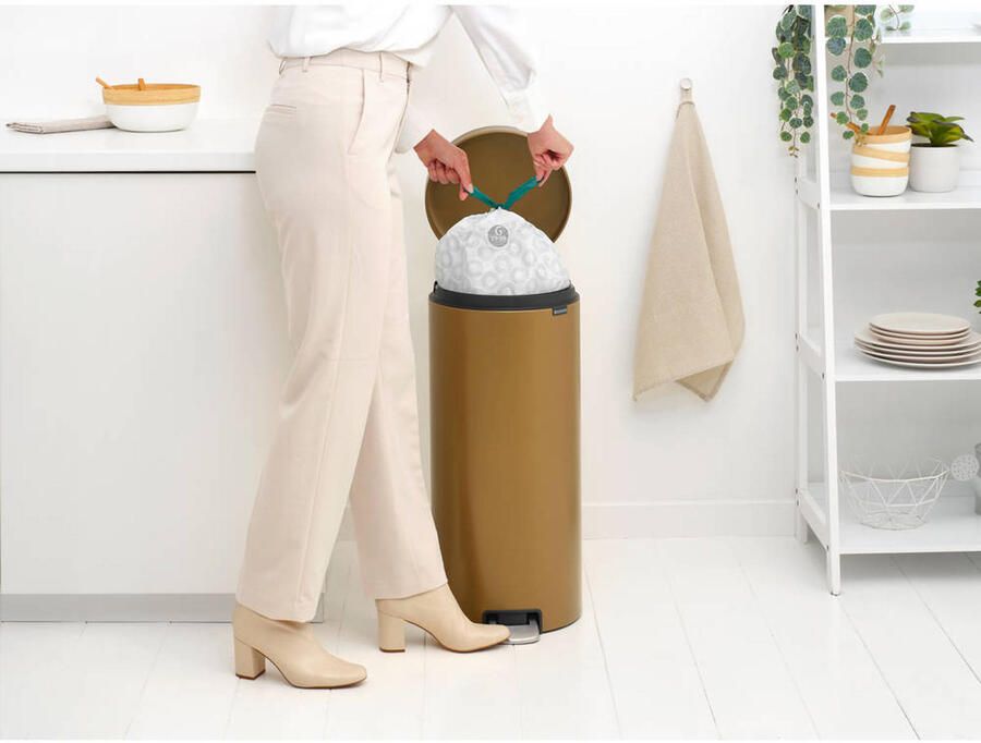 Brabantia NewIcon Pedaalemmer 30 liter Warm Brass - Foto 2