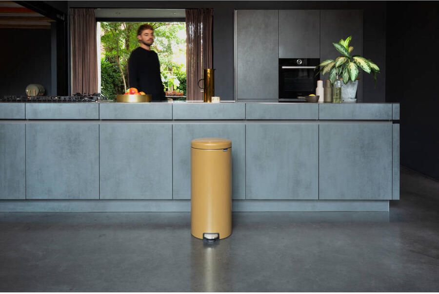 Brabantia pedaalemmer NewIcon 30 liter warm gold - Foto 3