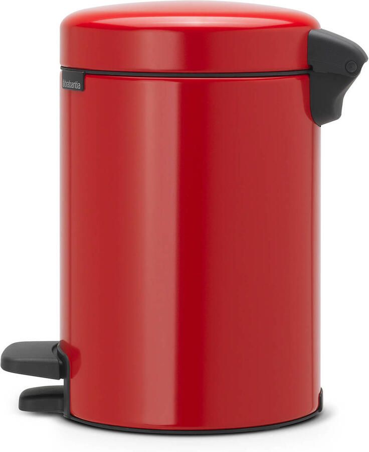 Brabantia Pedaalemmer 3 liter 'newIcon' met kunststof binnenemmer Passion Red - Foto 4