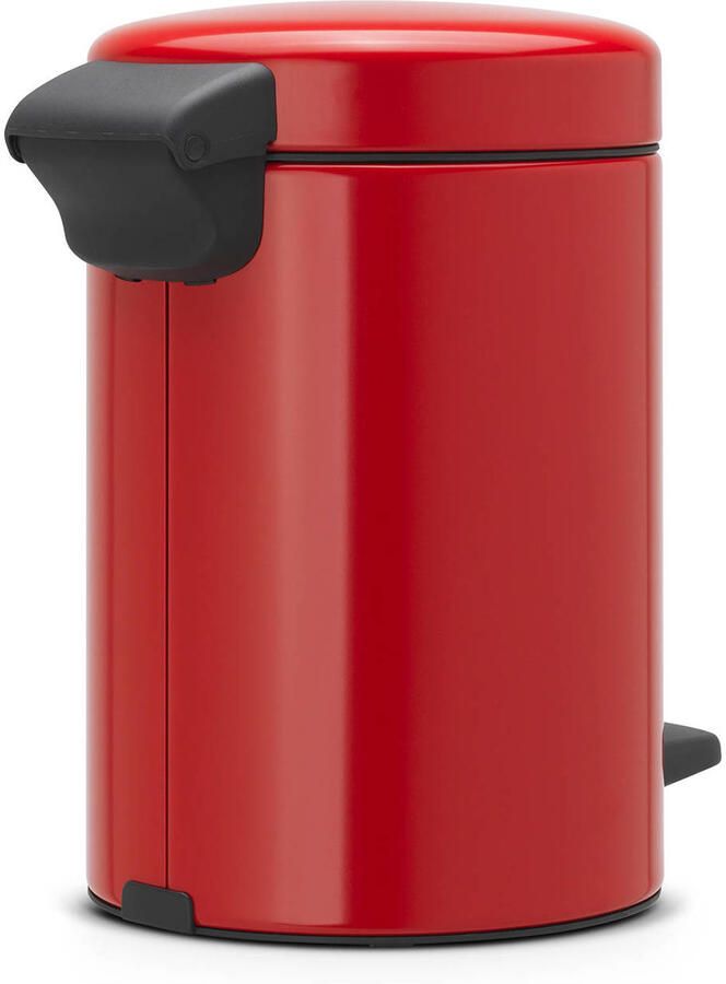 Brabantia Pedaalemmer 3 liter 'newIcon' met kunststof binnenemmer Passion Red
